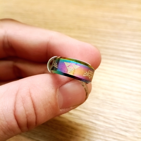 Colorful Geometric Pattern Ring - Picture 5 of 5